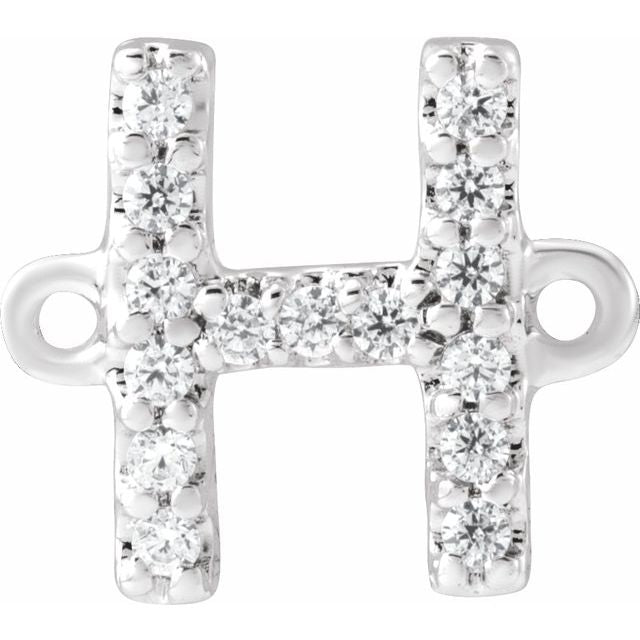 .06 CTW Natural Diamond Initial Link