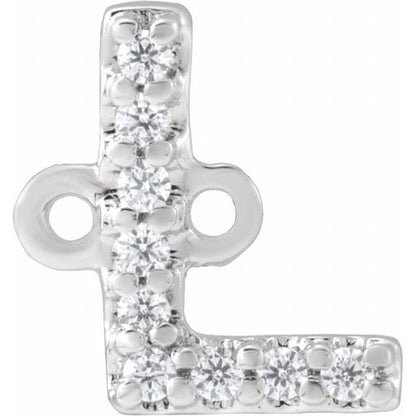 .04 CTW Natural Diamond Initial Link
