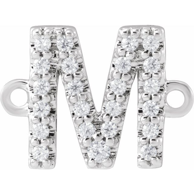 .07 CTW Natural Diamond Initial Link