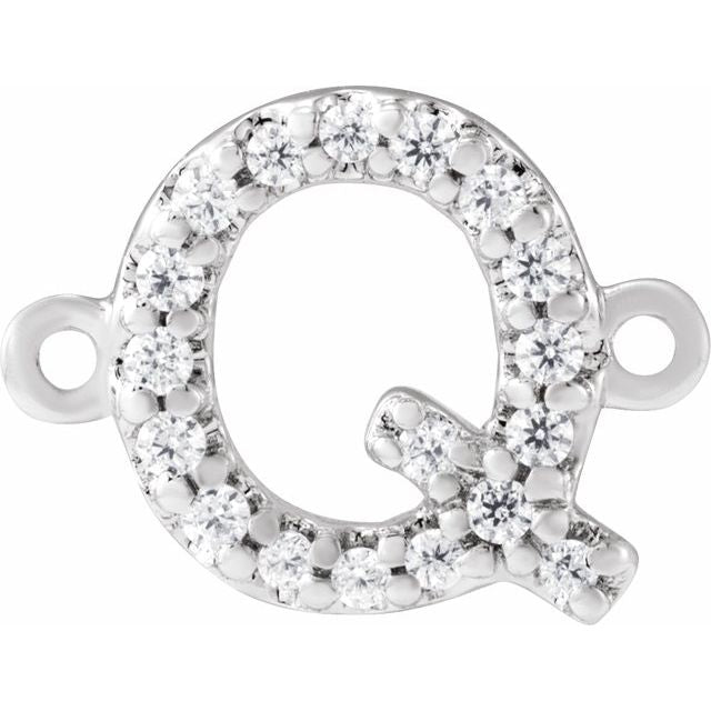 .07 CTW Natural Diamond Initial Link
