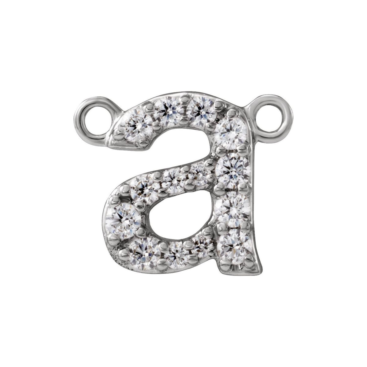 1/8 CTW Lab-Grown Diamond Initial Necklace Center