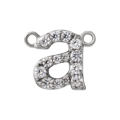 1/8 CTW Lab-Grown Diamond Initial Necklace Center