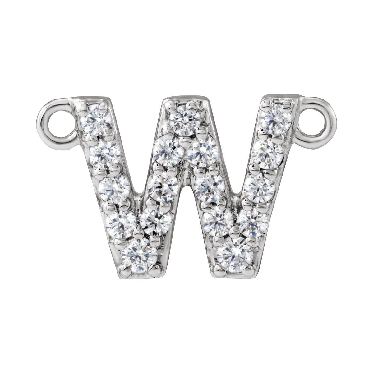 1/6 CTW Lab-Grown Diamond Initial Necklace Center