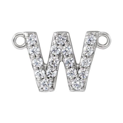 1/6 CTW Lab-Grown Diamond Initial Necklace Center