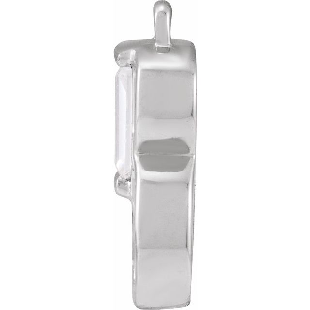 .09 CT Lab-Grown Diamond Initial Dangle