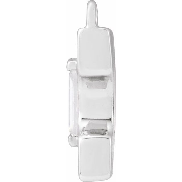 .09 CT Lab-Grown Diamond Initial Dangle
