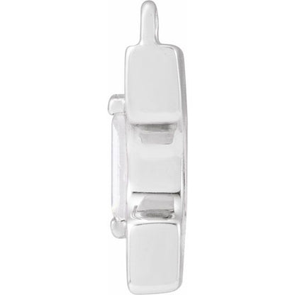 .09 CT Lab-Grown Diamond Initial Dangle