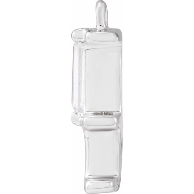 .09 CT Lab-Grown Diamond Initial Dangle