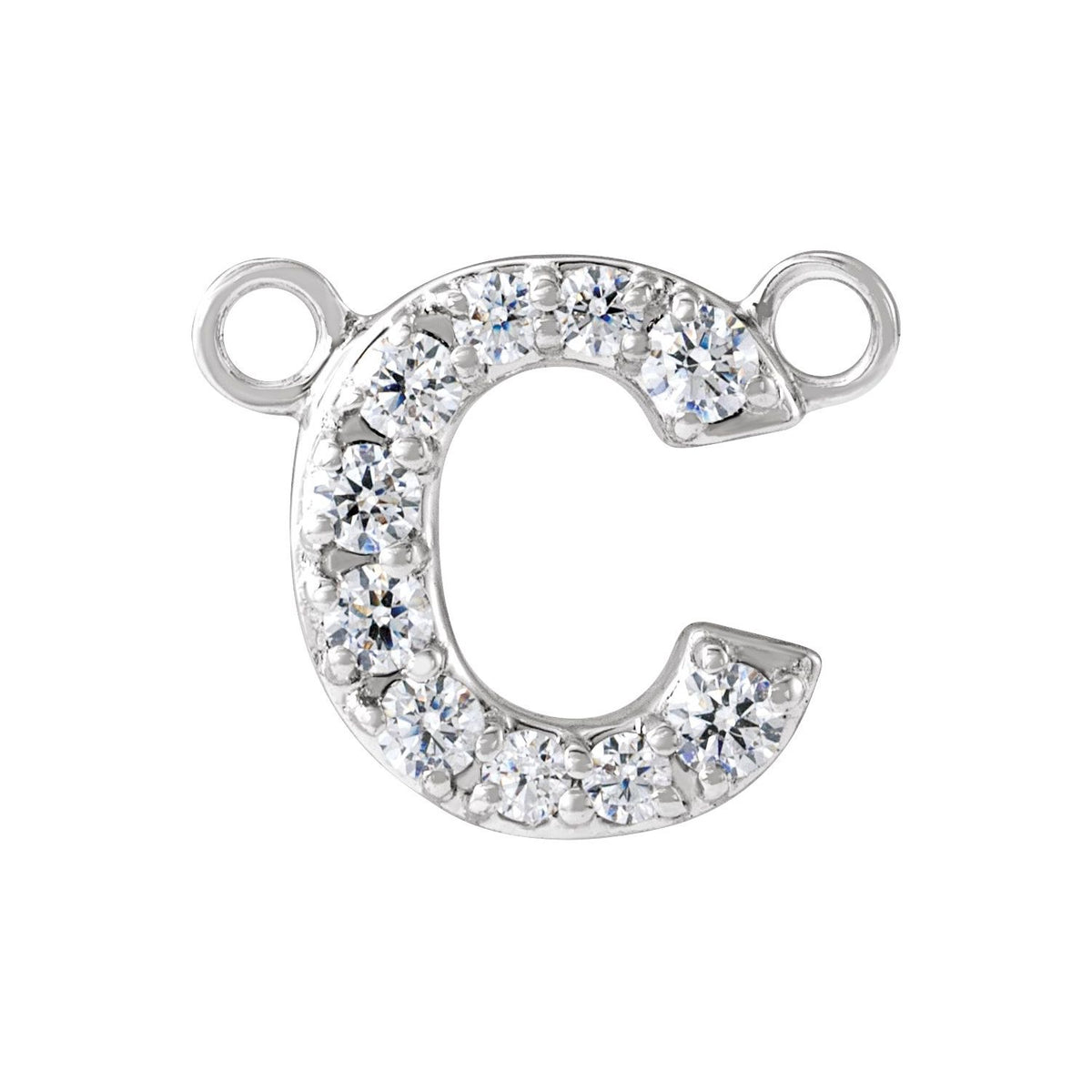 1/10 CTW Lab-Grown Diamond Initial Necklace Center
