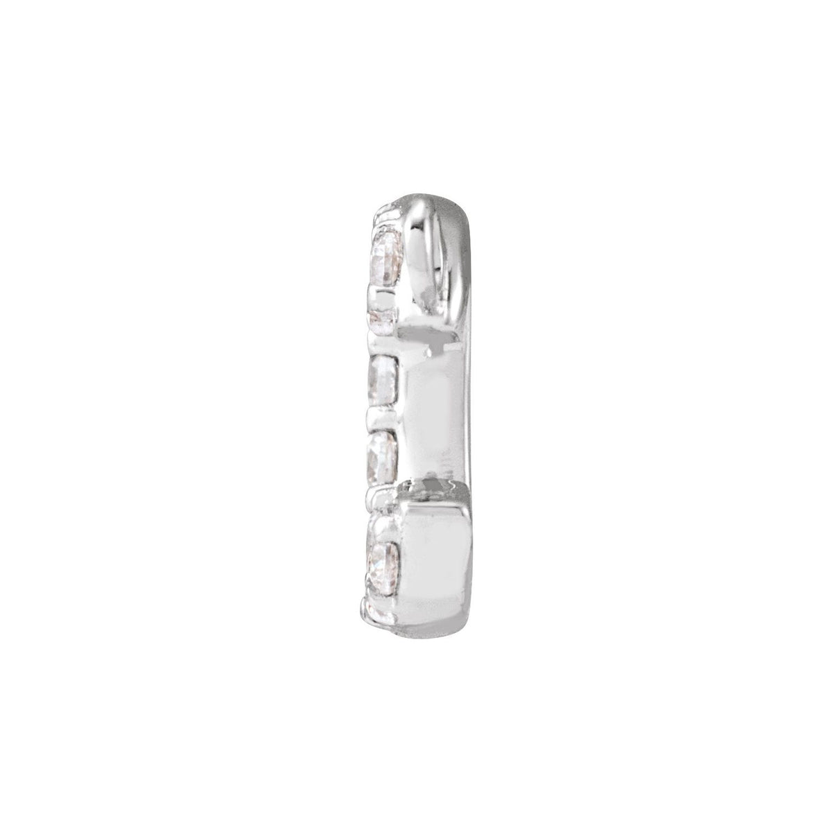 1/10 CTW Lab-Grown Diamond Initial Necklace Center