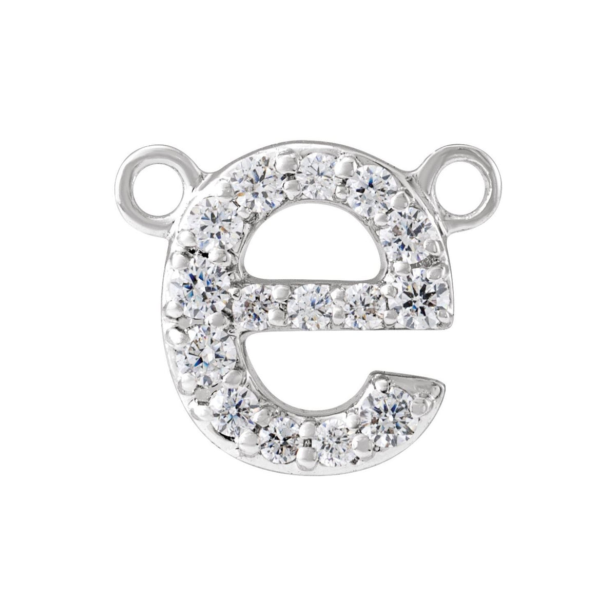 1/10 CTW Lab-Grown Diamond Initial Necklace Center