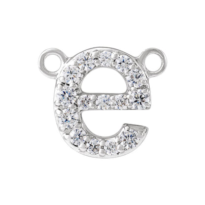 1/10 CTW Lab-Grown Diamond Initial Necklace Center