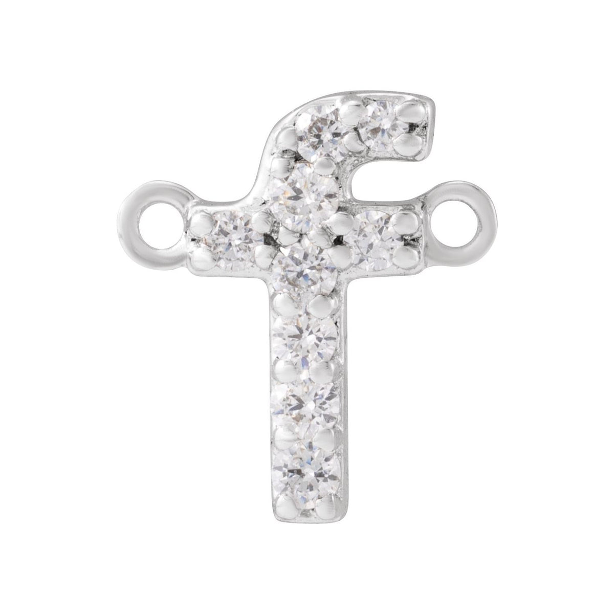 1/10 CTW Lab-Grown Diamond Initial Necklace Center