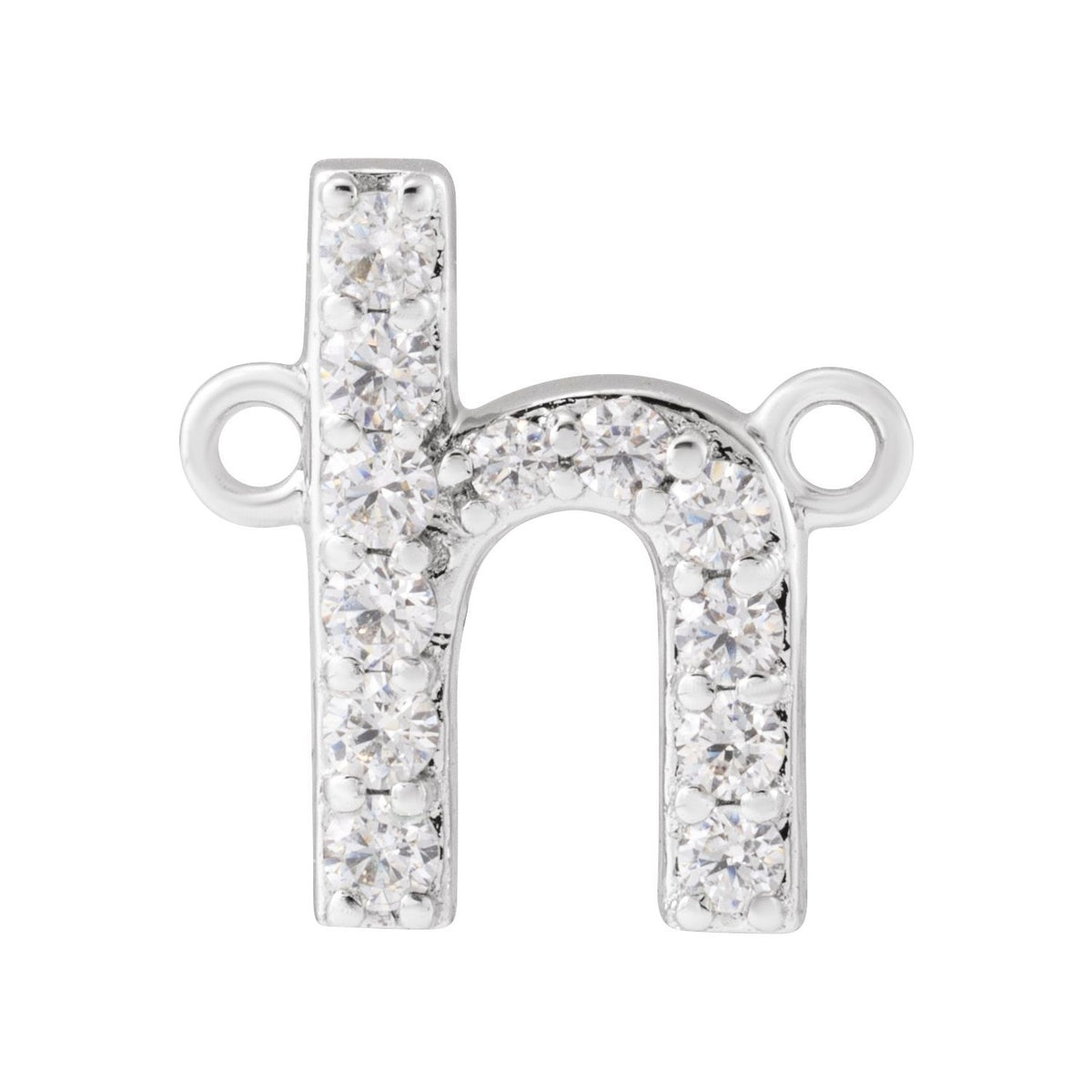 1/8 CTW Lab-Grown Diamond Initial Necklace Center