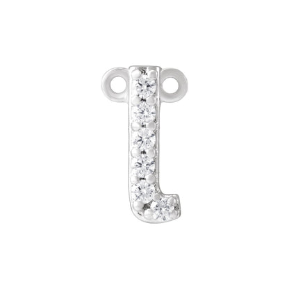 .07 CTW Lab-Grown Diamond Initial Necklace Center