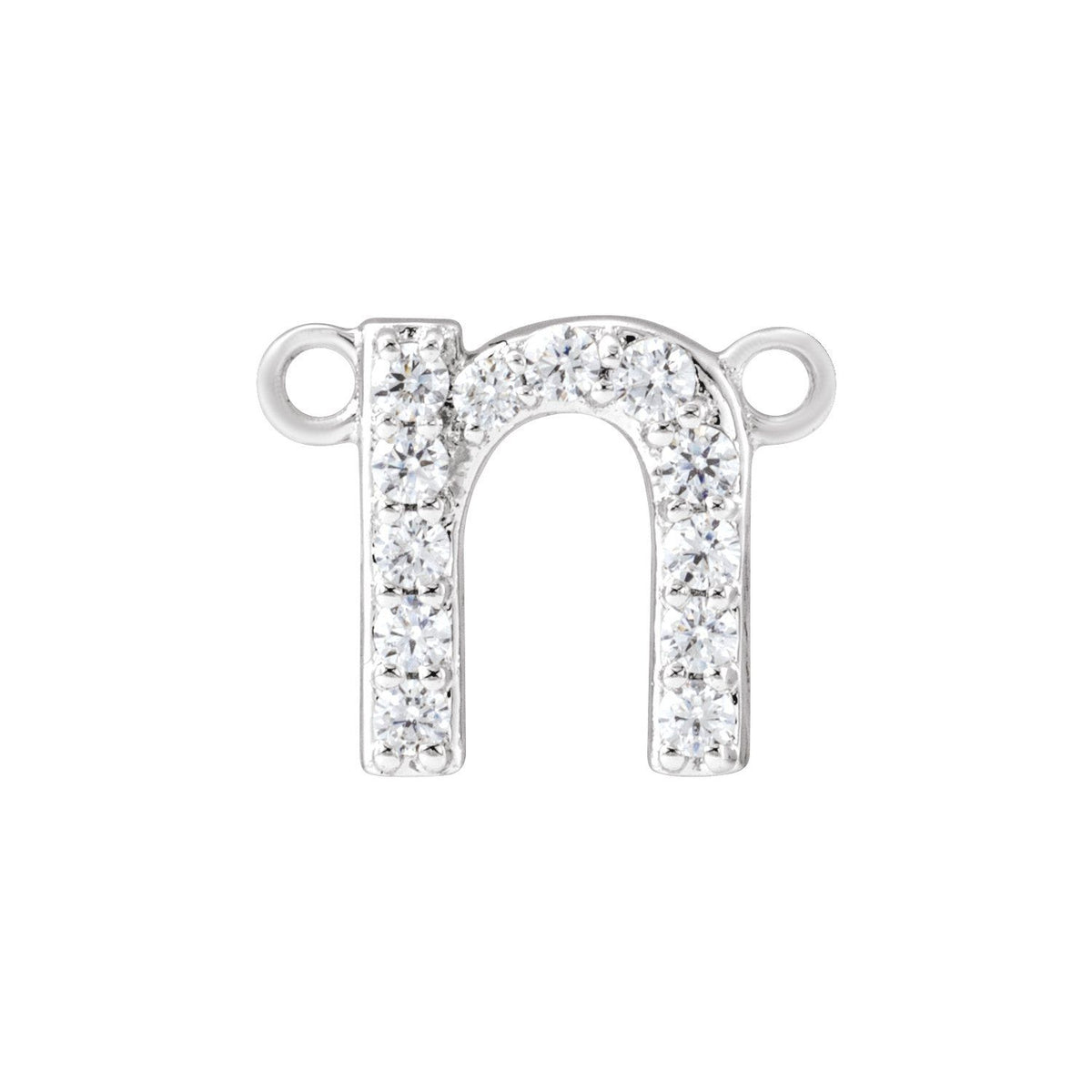 1/10 CTW Lab-Grown Diamond Initial Necklace Center