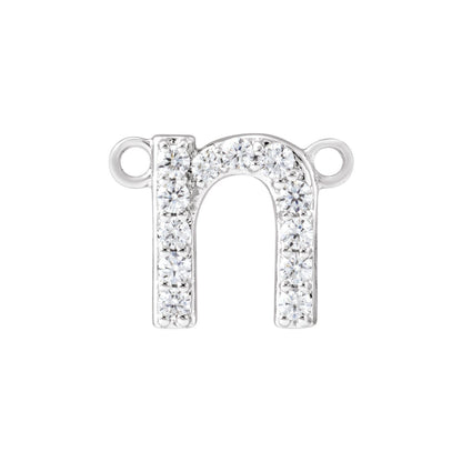 1/10 CTW Lab-Grown Diamond Initial Necklace Center