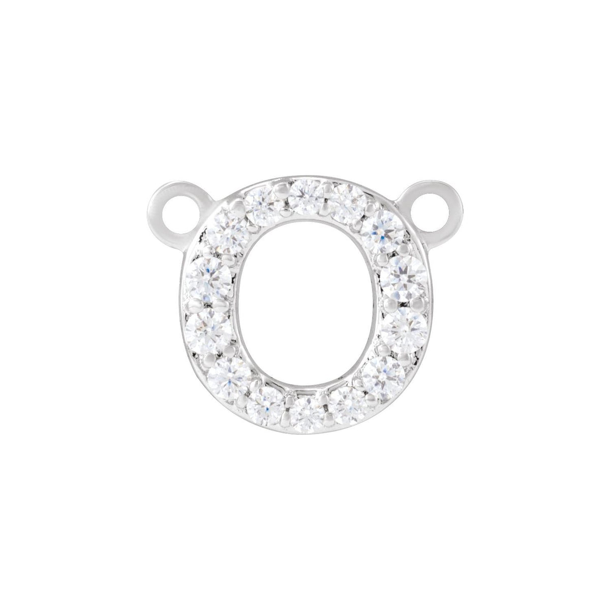 1/10 CTW Lab-Grown Diamond Initial Necklace Center