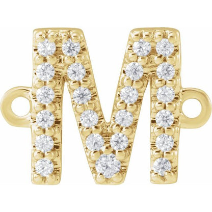 .07 CTW Natural Diamond Initial Link