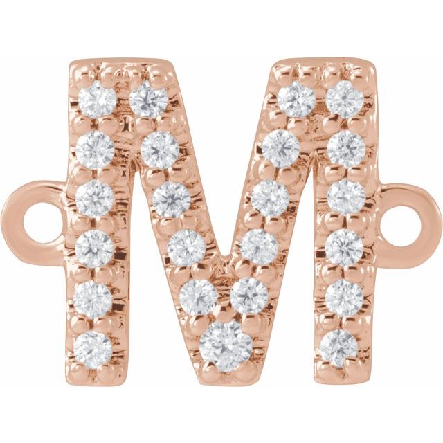 .07 CTW Natural Diamond Initial Link
