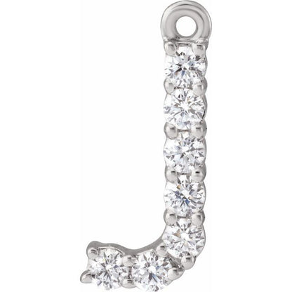 1/8 CTW Lab-Grown Diamond Initial Dangle
