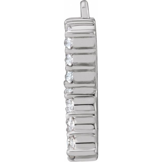 1/5 CTW Lab-Grown Diamond Initial Dangle