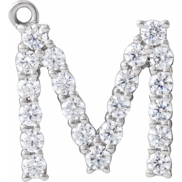 1/3 CTW Lab-Grown Diamond Initial Dangle