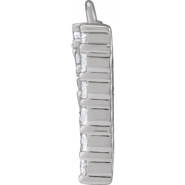1/3 CTW Lab-Grown Diamond Initial Dangle