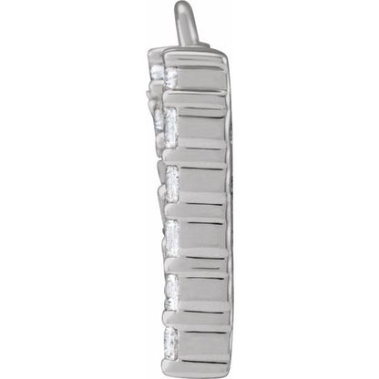 1/3 CTW Lab-Grown Diamond Initial Dangle