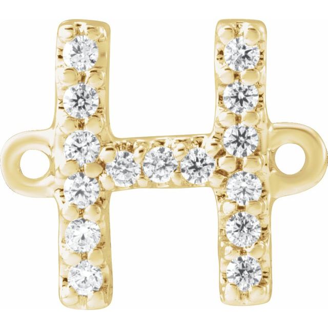 .06 CTW Natural Diamond Initial Link