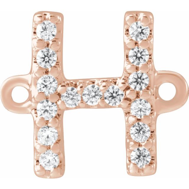 .06 CTW Natural Diamond Initial Link