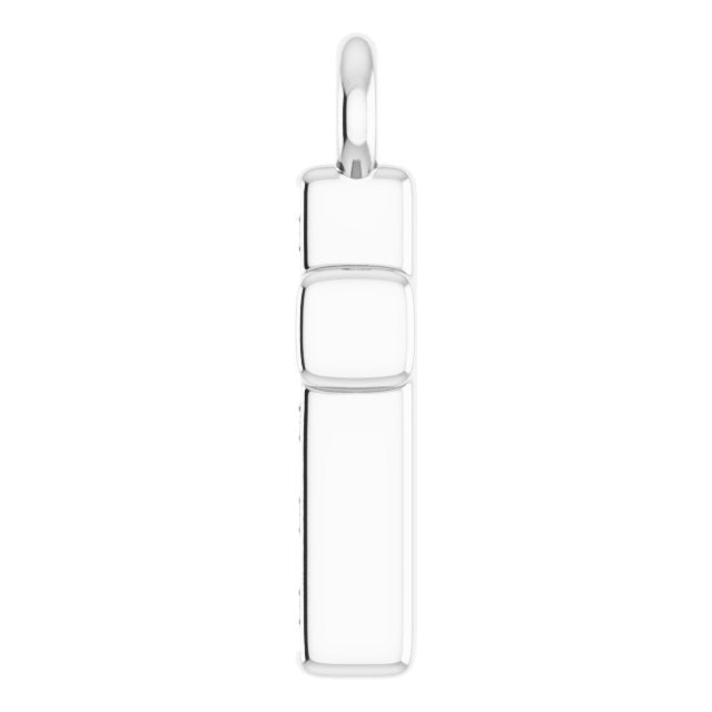 Petite Pavé® .04 CTW Natural Diamond Cross Dangle
