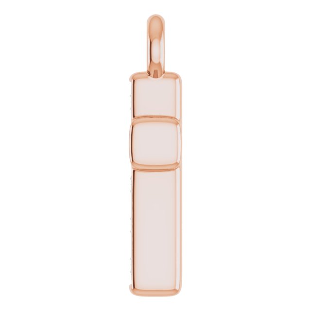 Petite Pavé® .04 CTW Natural Diamond Cross Dangle