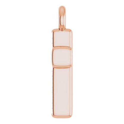 Petite Pavé® .04 CTW Natural Diamond Cross Dangle