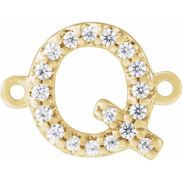 .07 CTW Natural Diamond Initial Link