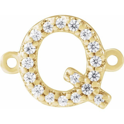.07 CTW Natural Diamond Initial Link