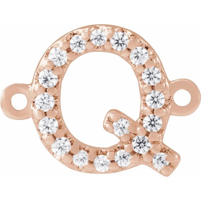 .07 CTW Natural Diamond Initial Link