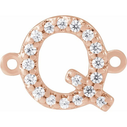.07 CTW Natural Diamond Initial Link
