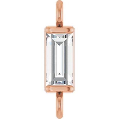 .02 CT Natural Diamond Channel-Set Link