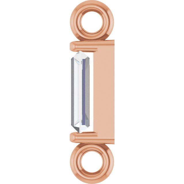 .02 CT Natural Diamond Channel-Set Link