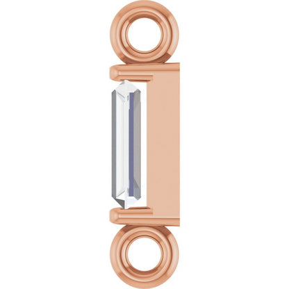 .02 CT Natural Diamond Channel-Set Link