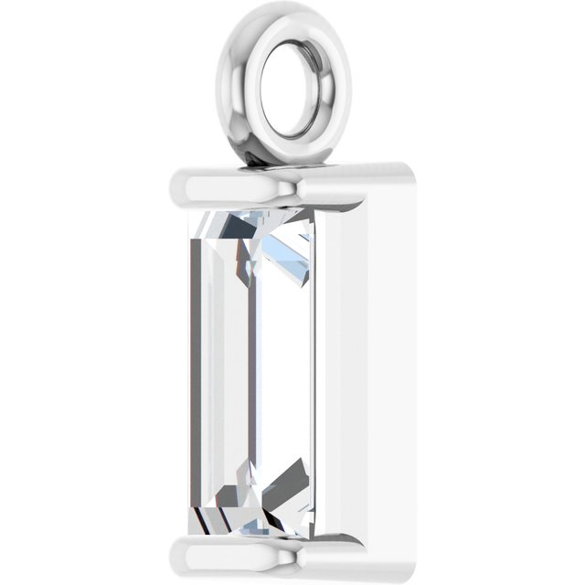.1/8 CTW Natural Diamond Channel-Set Dangle