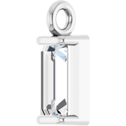 .1/8 CTW Natural Diamond Channel-Set Dangle
