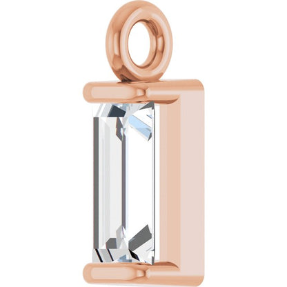 .1/8 CTW Natural Diamond Channel-Set Dangle