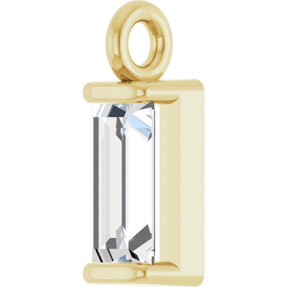 1/8 CT Lab-Grown Diamond Channel-Set Dangle