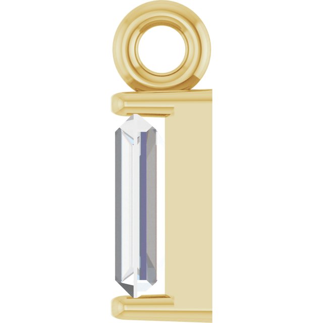 1/8 CT Lab-Grown Diamond Channel-Set Dangle