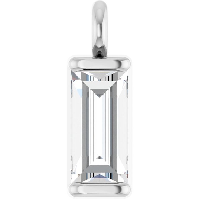 .1/8 CTW Natural Diamond Channel-Set Dangle