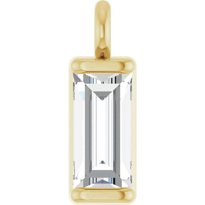 .1/8 CTW Natural Diamond Channel-Set Dangle