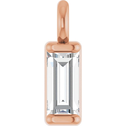 .06 CTW Natural Diamond Channel-Set Dangle