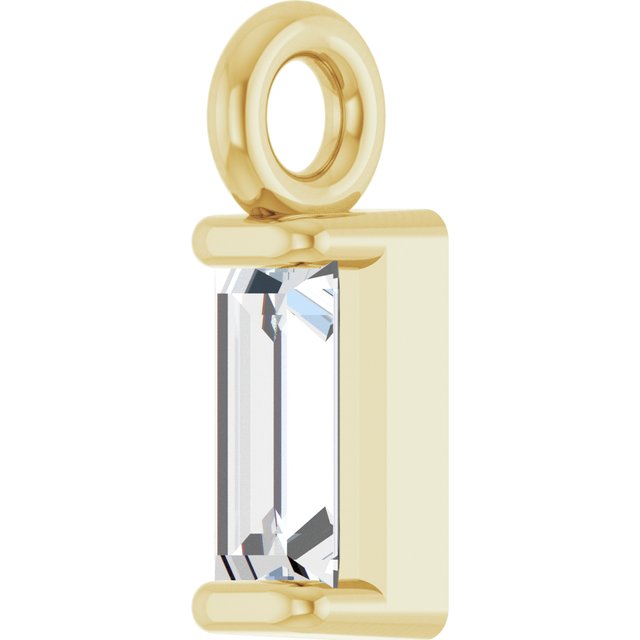 .06 CTW Natural Diamond Channel-Set Dangle